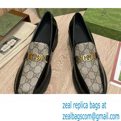 Gucci Heel 5.5cm Loafers with Interlocking G Horsebit 670417 Beige 2022 - Click Image to Close