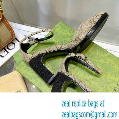 Gucci Heel 8.5cm Sandals Pumps GG Canvas 2022