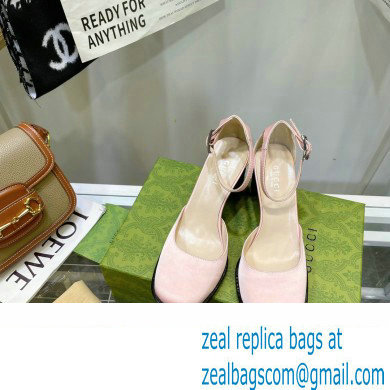 Gucci Heel 8.5cm Sandals Pumps Satin Pink 2022