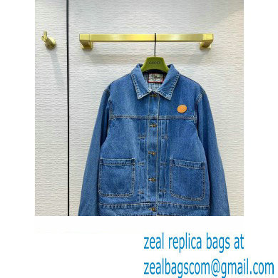 Gucci Tiger denim jacket with embroidery 2022