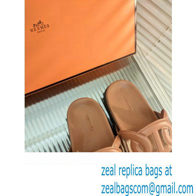 HERMES EXTRA SANDALS IN calfskin tan