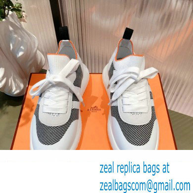 Hermes Knit and Suede Crew Sneakers 01 2022