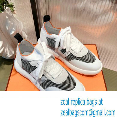 Hermes Knit and Suede Crew Sneakers 01 2022