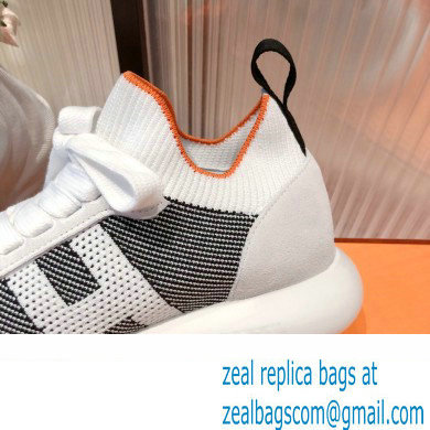 Hermes Knit and Suede Crew Sneakers 01 2022