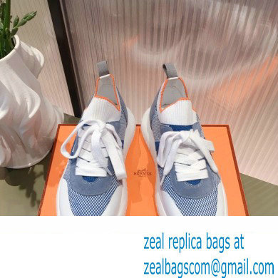 Hermes Knit and Suede Crew Sneakers 02 2022