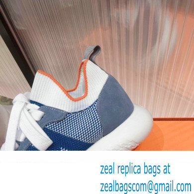 Hermes Knit and Suede Crew Sneakers 02 2022 - Click Image to Close