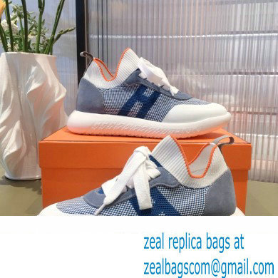 Hermes Knit and Suede Crew Sneakers 02 2022