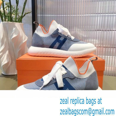 Hermes Knit and Suede Crew Sneakers 02 2022 - Click Image to Close