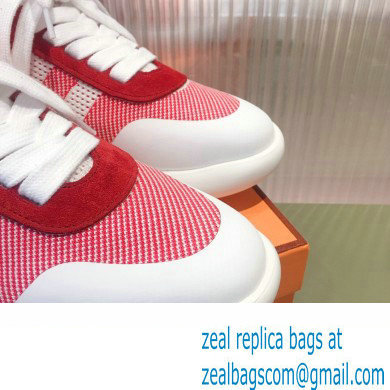 Hermes Knit and Suede Crew Sneakers 03 2022