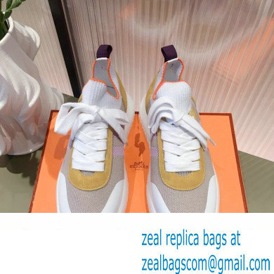 Hermes Knit and Suede Crew Sneakers 04 2022