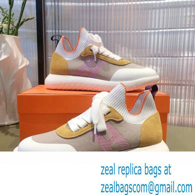 Hermes Knit and Suede Crew Sneakers 04 2022