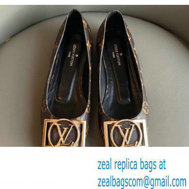 Louis Vuitton Dauphine Madeleine Ballerinas Monogram Canvas Coffee