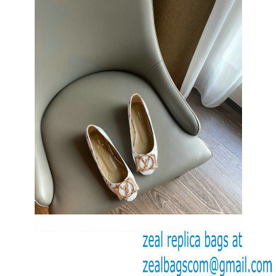 Louis Vuitton Dauphine Madeleine Ballerinas Monogram Canvas White