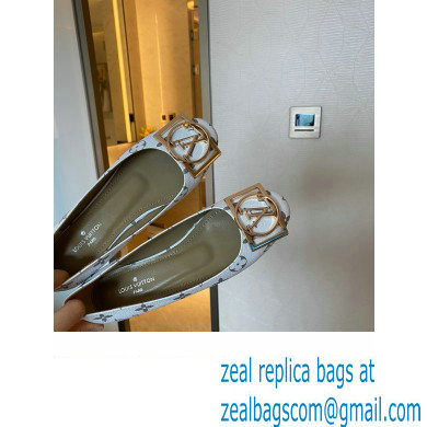 Louis Vuitton Dauphine Madeleine Ballerinas Monogram Canvas White