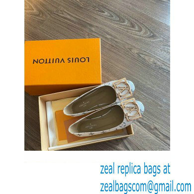 Louis Vuitton Dauphine Madeleine Ballerinas Monogram Canvas White