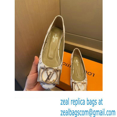 Louis Vuitton Dauphine Madeleine Ballerinas Monogram Canvas White