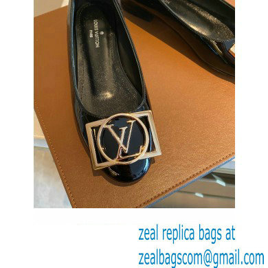 Louis Vuitton Dauphine Madeleine Ballerinas Patent Black