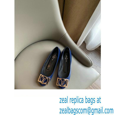 Louis Vuitton Dauphine Madeleine Ballerinas Patent Blue