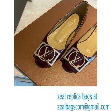 Louis Vuitton Dauphine Madeleine Ballerinas Patent Burgundy