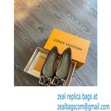 Louis Vuitton Dauphine Madeleine Ballerinas Patent Burgundy