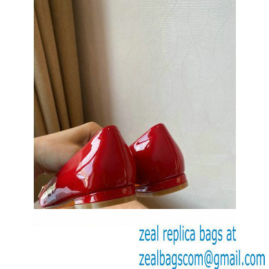 Louis Vuitton Dauphine Madeleine Ballerinas Patent Red