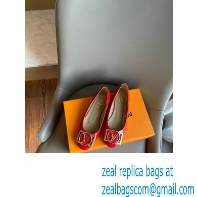 Louis Vuitton Dauphine Madeleine Ballerinas Patent Red