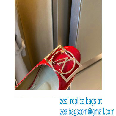 Louis Vuitton Dauphine Madeleine Ballerinas Patent Red