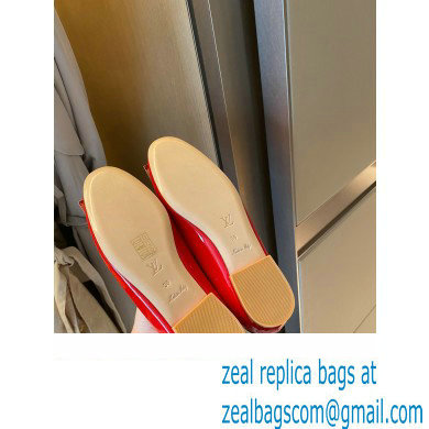 Louis Vuitton Dauphine Madeleine Ballerinas Patent Red
