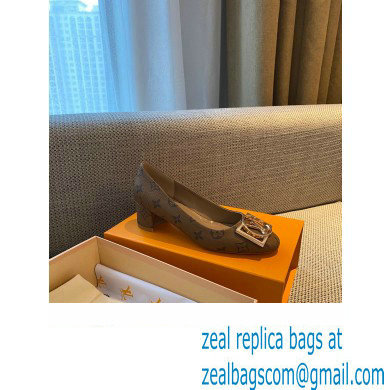 Louis Vuitton Heel 4.5cm Dauphine Madeleine Pumps Monogram Canvas Brown - Click Image to Close