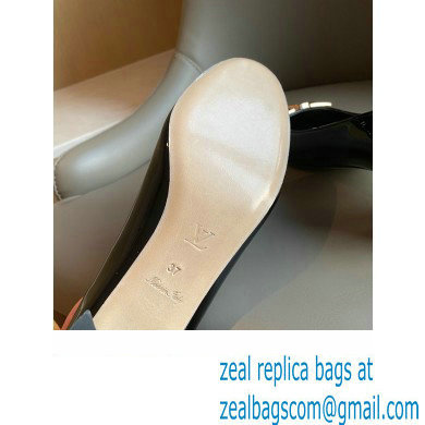 Louis Vuitton Heel 4.5cm Dauphine Madeleine Pumps Patent Black - Click Image to Close