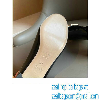 Louis Vuitton Heel 4.5cm Dauphine Madeleine Pumps Patent Black