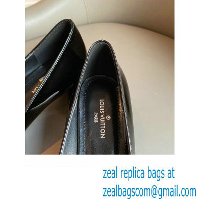 Louis Vuitton Heel 4.5cm Dauphine Madeleine Pumps Patent Black - Click Image to Close