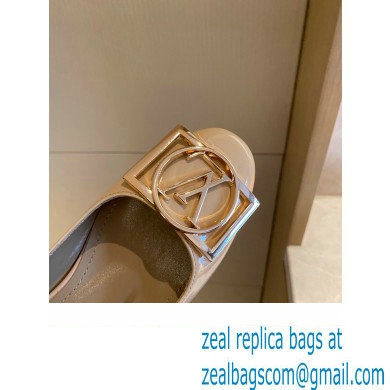 Louis Vuitton Heel 4.5cm Dauphine Madeleine Pumps Patent Nude