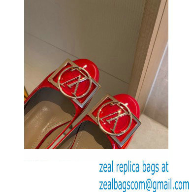 Louis Vuitton Heel 4.5cm Dauphine Madeleine Pumps Patent Red