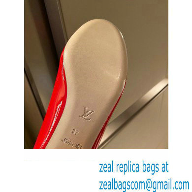 Louis Vuitton Heel 4.5cm Dauphine Madeleine Pumps Patent Red
