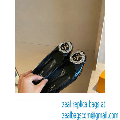 Louis Vuitton Heel 4.5cm LV Circle Madeleine Pumps Patent Black