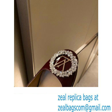 Louis Vuitton Heel 4.5cm LV Circle Madeleine Pumps Patent Burgundy