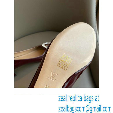 Louis Vuitton Heel 4.5cm LV Circle Madeleine Pumps Patent Burgundy