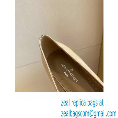 Louis Vuitton Heel 4.5cm LV Circle Madeleine Pumps Patent Nude
