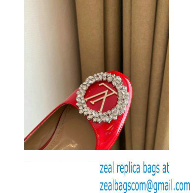 Louis Vuitton Heel 4.5cm LV Circle Madeleine Pumps Patent Red