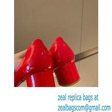 Louis Vuitton Heel 4.5cm LV Circle Madeleine Pumps Patent Red
