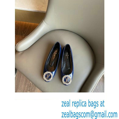 Louis Vuitton LV Circle Madeleine Ballerinas Patent Blue - Click Image to Close