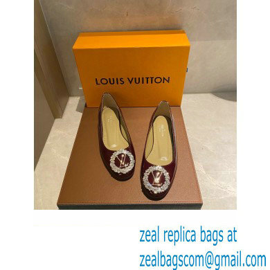 Louis Vuitton LV Circle Madeleine Ballerinas Patent Burgundy - Click Image to Close