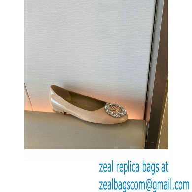 Louis Vuitton LV Circle Madeleine Ballerinas Patent Nude