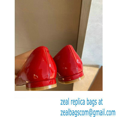 Louis Vuitton LV Circle Madeleine Ballerinas Patent Red - Click Image to Close