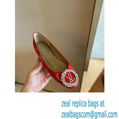 Louis Vuitton LV Circle Madeleine Ballerinas Patent Red