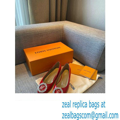 Louis Vuitton LV Circle Madeleine Ballerinas Patent Red