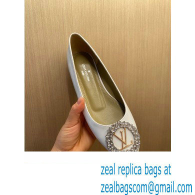 Louis Vuitton LV Circle Madeleine Ballerinas Patent White