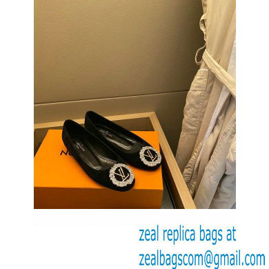 Louis Vuitton LV Circle Madeleine Ballerinas Suede Black