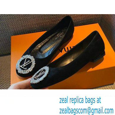 Louis Vuitton LV Circle Madeleine Ballerinas Suede Black - Click Image to Close